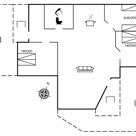 Сasa de vacaciones Hjalmine - 225m From The Sea By Interhome